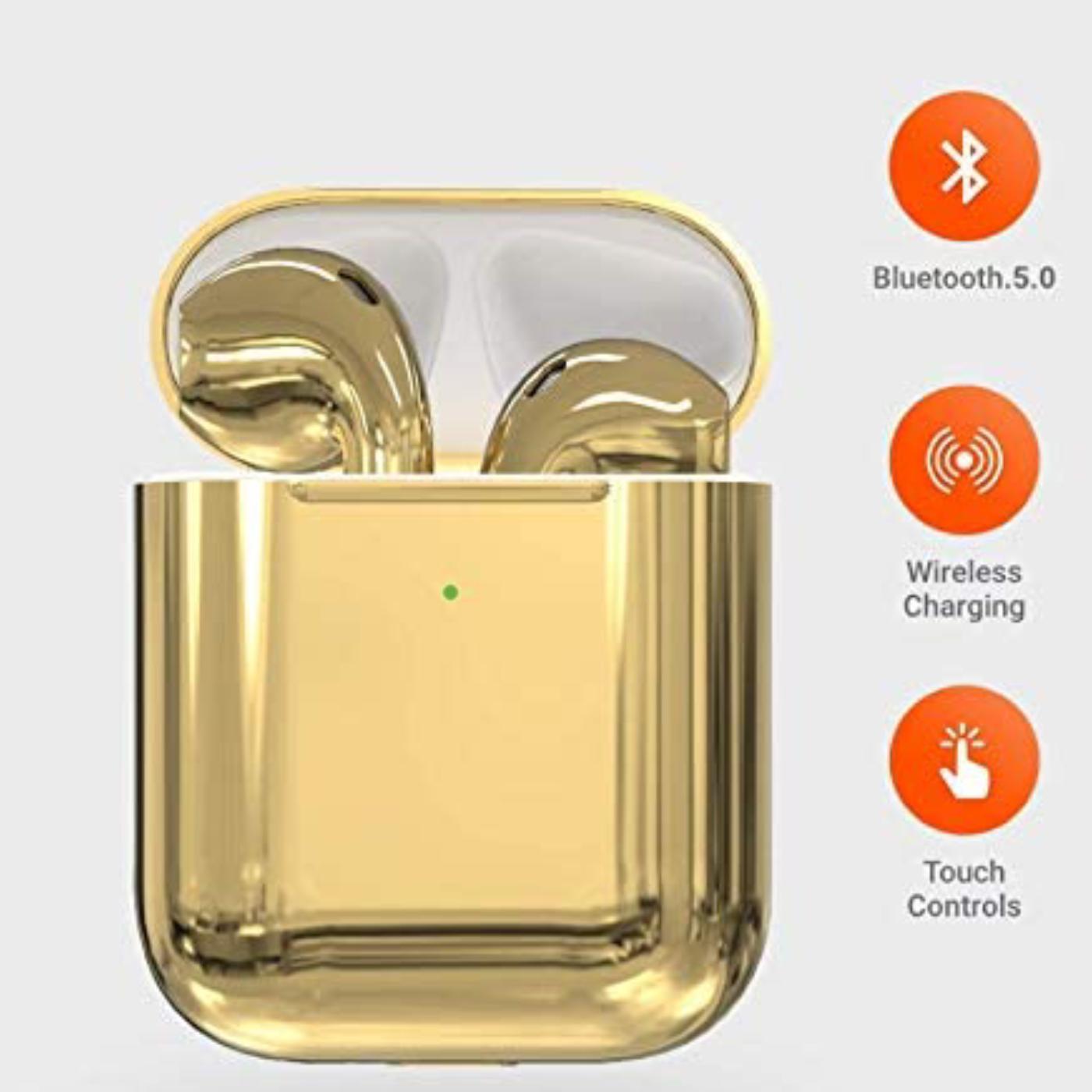 Porodo-wireless charging case-gold-5