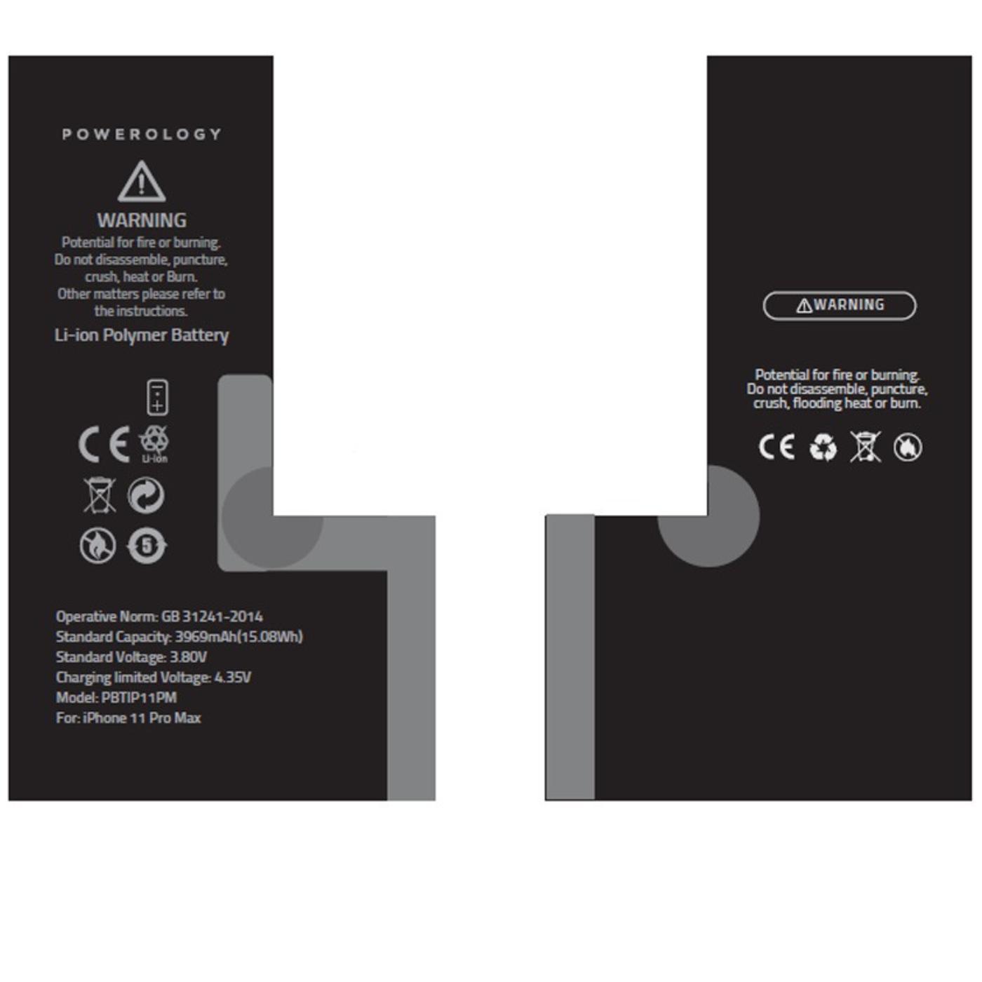 Powerology-Li-ion Polymer Phone Battery 3969mAh 15.08Wh-black-2