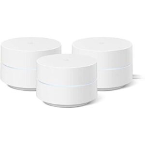 Google Wi-Fi System 3-Pack Router for Whole Home Coverage - White